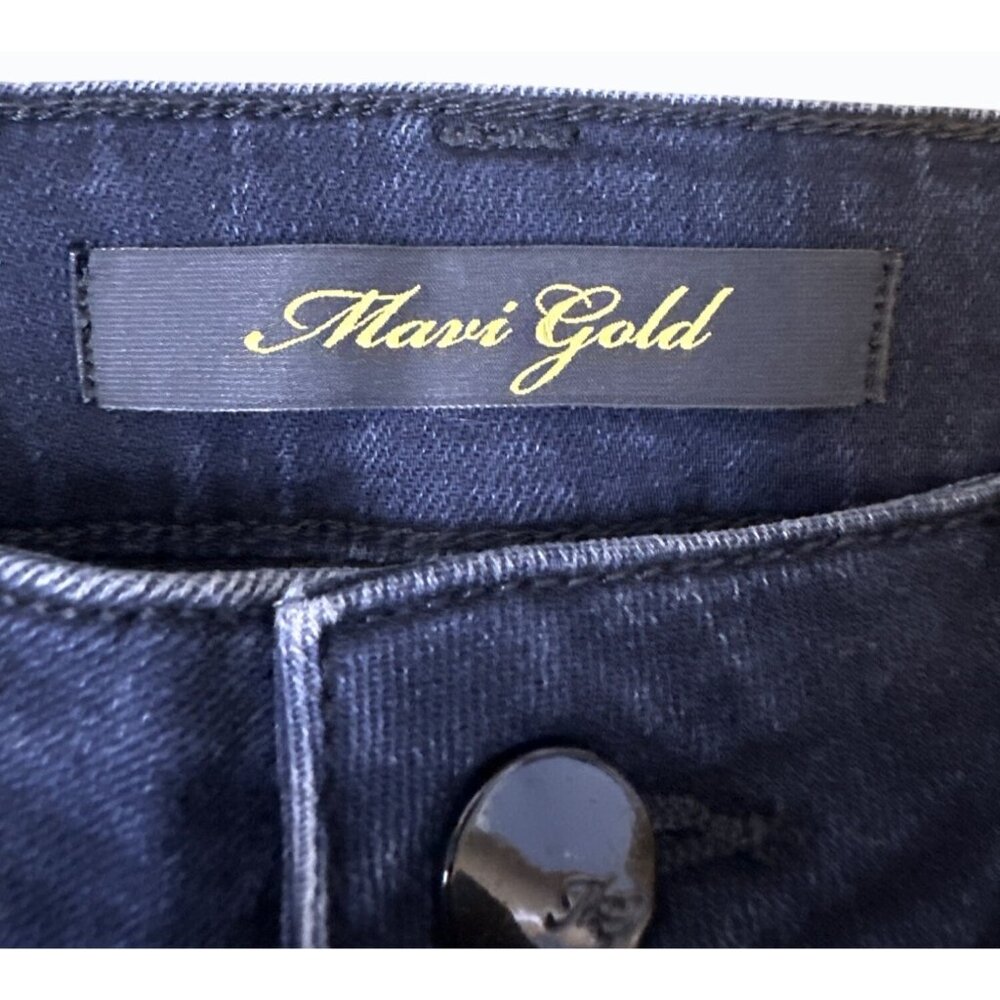 NWT Mavi Gold Stretch Tess High Rise Soft Jeans Medium Dark Wash Size 27 - Picture 3 of 14
